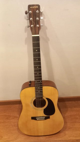 Guitarra Electroacústica Natural Marca Hyundai