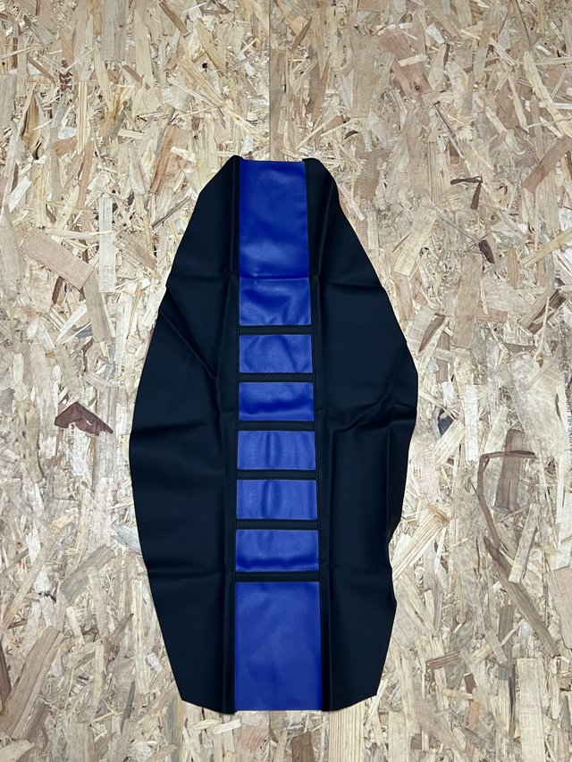 Funda Asiento Moto Enduro Azul y Negro