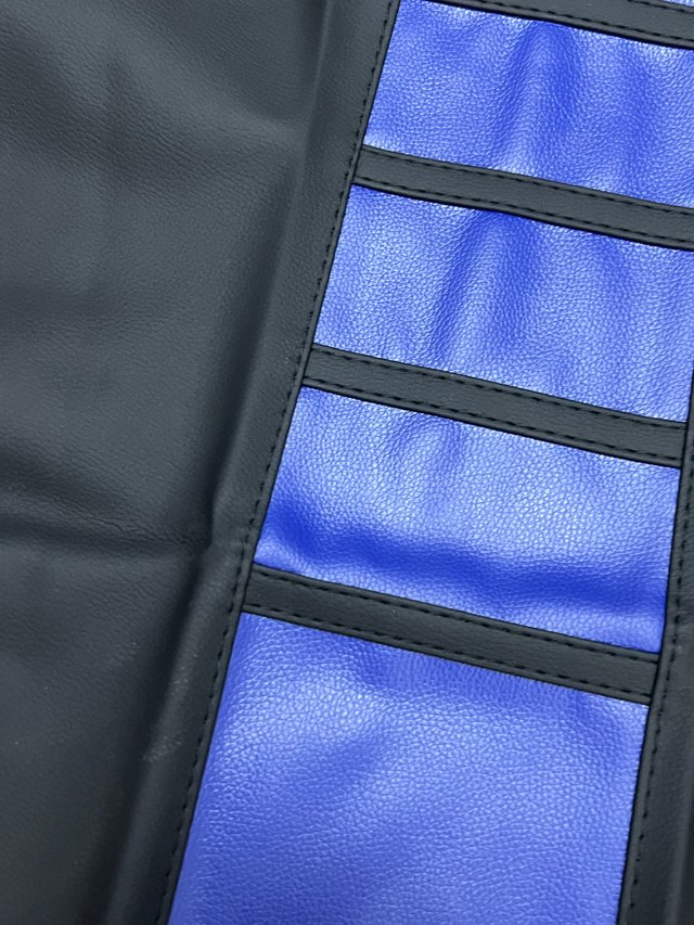Funda Asiento Moto Enduro Azul y Negro