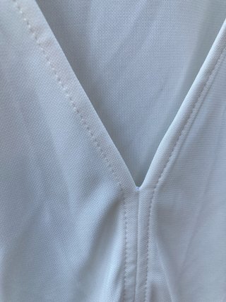 Top Zara blanco champán