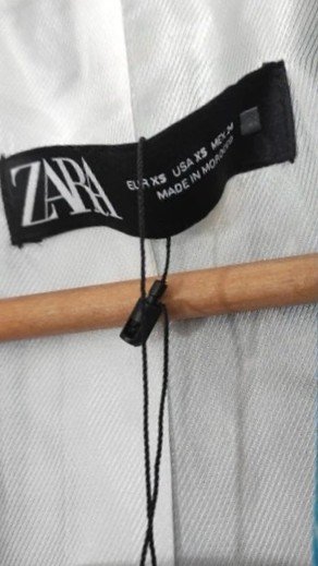 Americana estampada azul verde ZARA satinada