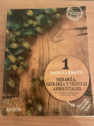 Biología, Geología y Ciencias Ambientales 1 Bac...