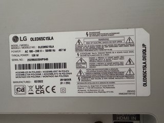 LG OLED 65 4K TV OLED65C15LA