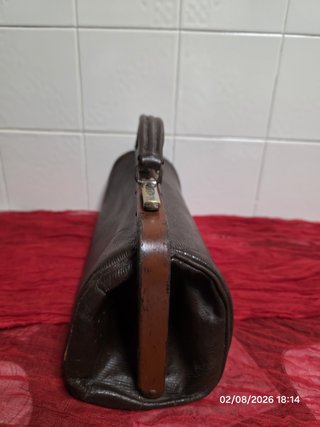 Maletín médico antiguo de cuero