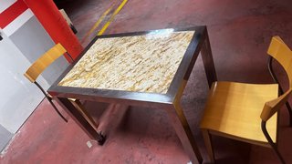 Mesa de Cocina, única ixox y marmol 30mm