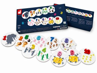 Puzzle educativo Janod números y animales