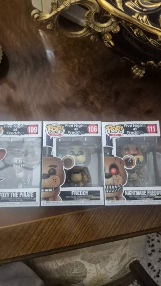 Funko Pop Fnaf Freddy, Nightmare Freddy, Foxy