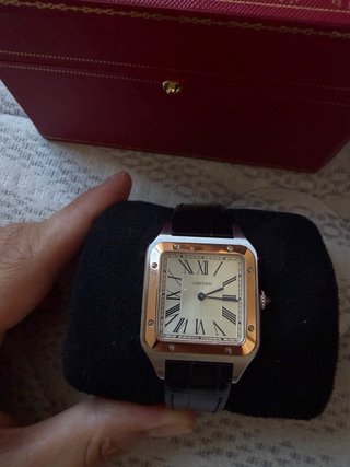 Reloj Cartier Santos-Dumont Oro y Negro