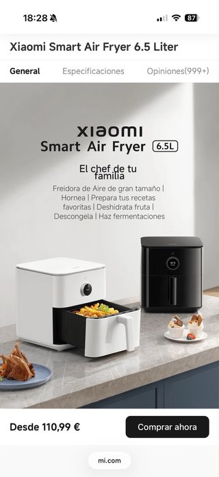 Xiaomi Smart Air Fryer 6.5L