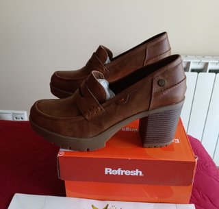 Mocasines Refresh Camel Tacon Talla 41