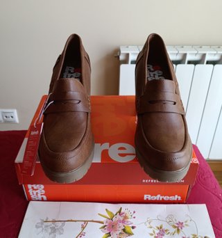 Mocasines Refresh Camel Tacon Talla 41