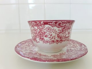 🇪🇸Taza de té o café y platito Pickman La Cartuja