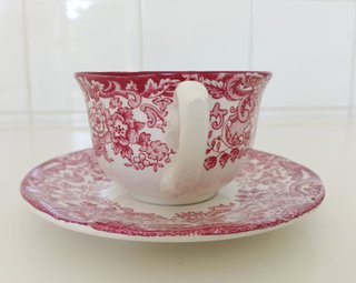 🇪🇸Taza de té o café y platito Pickman La Cartuja