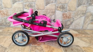 Carro de juguete rosa