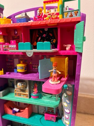 Centro Comercial Polly Pocket con 3 Muñecas