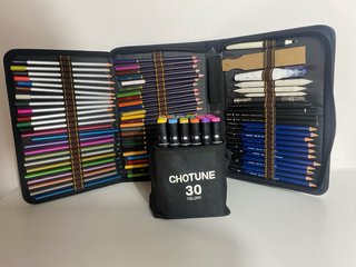 Estuche de Arte: Lápices Colores y Rotuladores