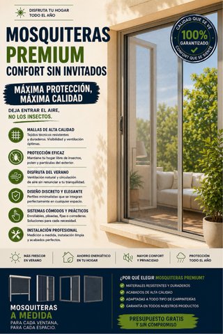 Mosquiteras Premium a Medida