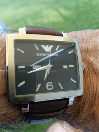 Reloj Emporio Armani Cuarzo Marrón/Plata