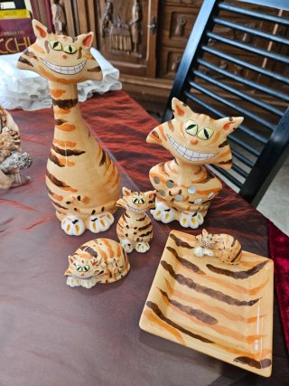 Set cucina gatti vintage ceramica