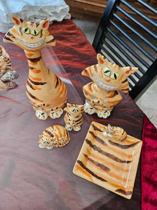 Set cucina gatti vintage ceramica