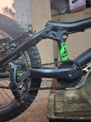 Bici Trial Monty Negra y Verde
