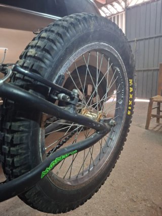 Bici Trial Monty Negra y Verde