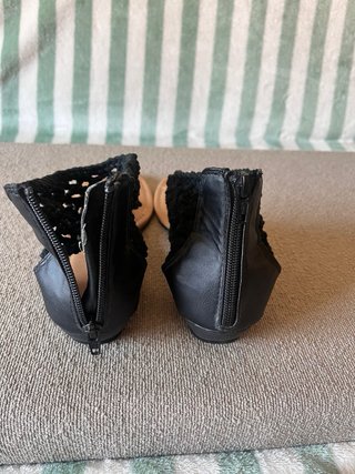 Sandalias planas negras mujer T36