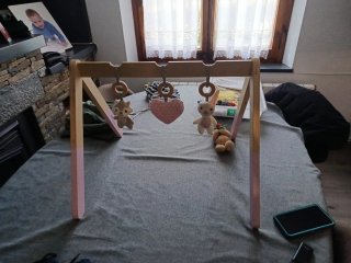 Columpio de madera para bebé
