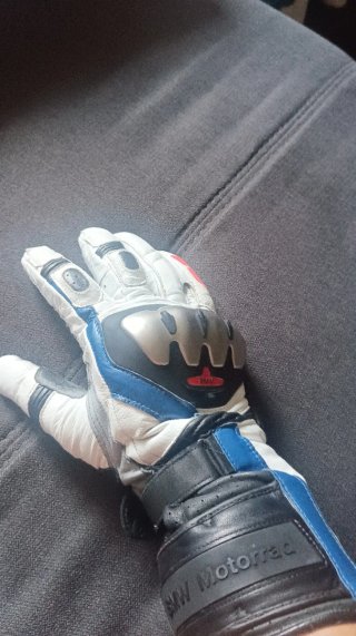 Guantes Moto Racing Blancos y Negros