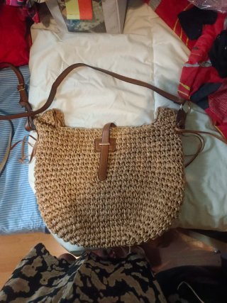 Bolso de playa tejido estilo boho