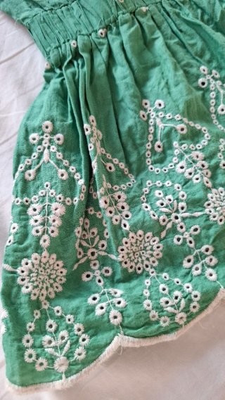 Blusa Gocelle bordada verde Talla XL