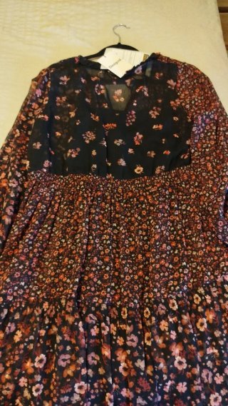 Vestido Desigual flores negro multicolor