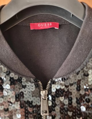 Guess Giubbino nero con paillettes