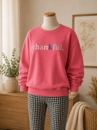 Sudadera thankful talla M