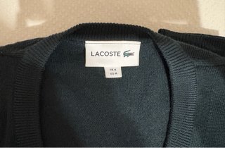 Jersey Lacoste V-Neck Hombre Verde Oscuro