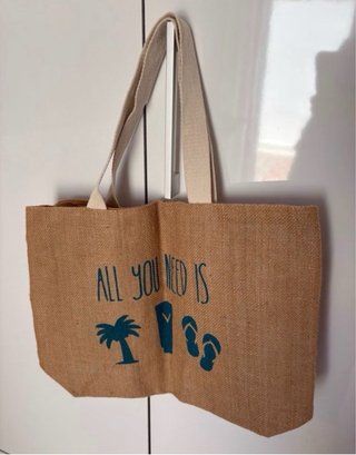 Bolso de playa yute All you need is