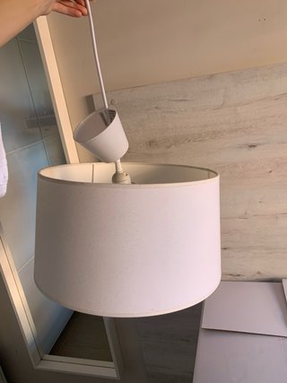 Lámpara de techo blanca
