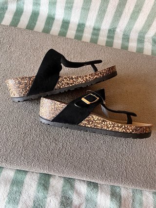 Sandalias de mujer negras Chic Vision T37