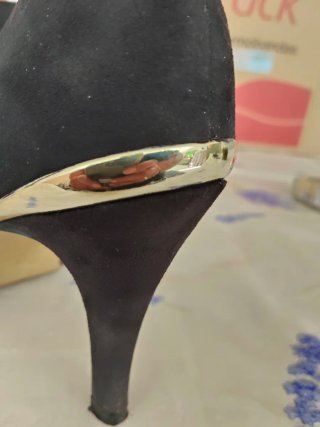 Scarpe e borsa da festa nere