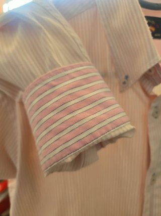 Camisa Spagnolo Talla 3 Rayas Rosas