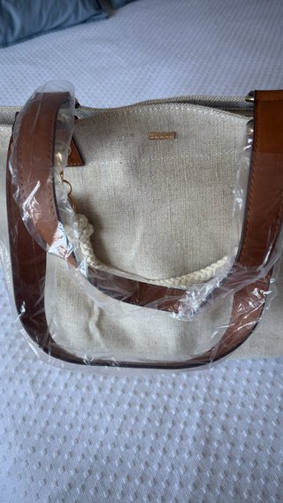 Bolso de playa Misako beige