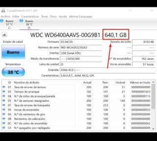 Disco Duro Externo WD Elements 640 GB