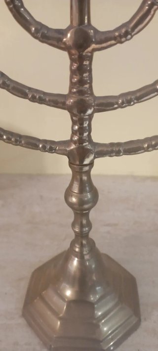 Candelabro Menorá de Bronce