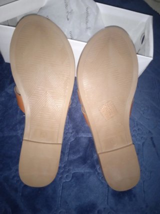 Sandalias planas marrón mujer