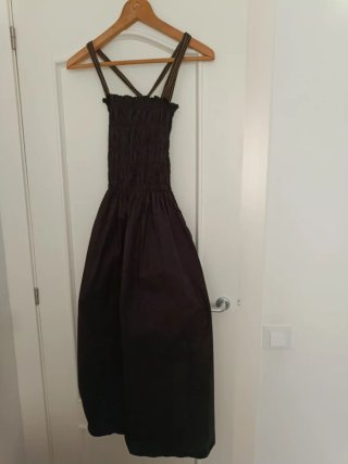 Vestido Zara Negro Tirantes Smock