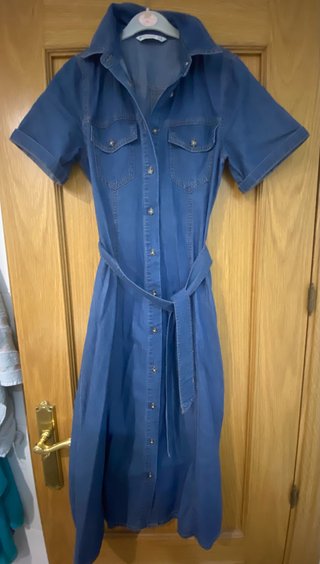 Vestido vaquero Stradivarius azul