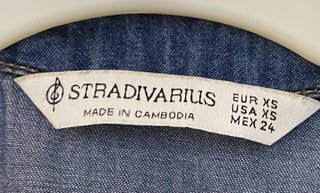 Vestido vaquero Stradivarius azul
