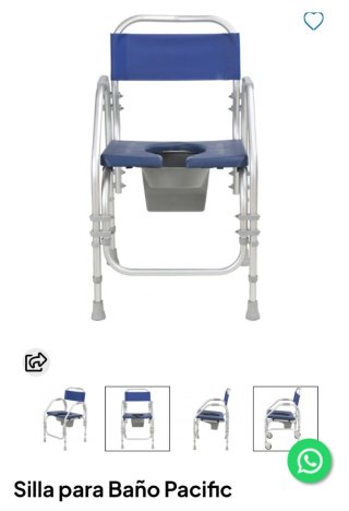 Silla de baño con orinal sin estrenar
