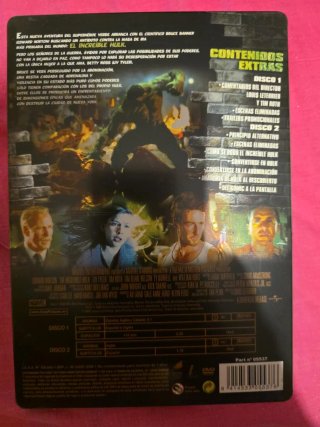Iron Man, hulk, increible hulk. Ed. Metálica DVD