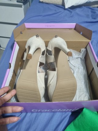 Sandalias Anna Field beige-dorado.